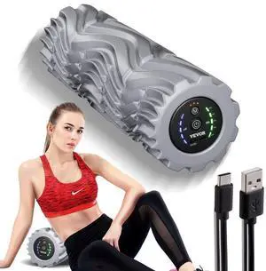 VEVOR Vibrating Foam Roller 5 Intensities & 3 Frequencies Electric Foam Roller
