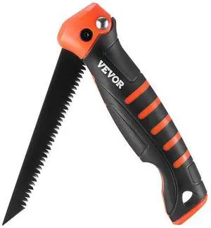 VEVOR Folding Jab Saw 5 in Foldable Jab Saw with Soft Grip Handle for Drywall PVC
