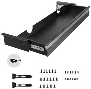 VEVOR 33 in Under Desk Drawer Organizer Slide-out Drawer Space Saver for Home Office