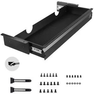 VEVOR 26 in Under Desk Drawer Organizer Slide-out Drawer Space Saver for Home Office