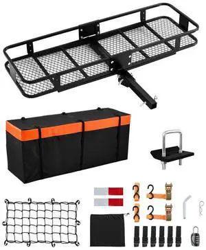 VEVOR 500 lbs Hitch Cargo Carrier Folding Hitch Cargo Carrier for 2" Receiver