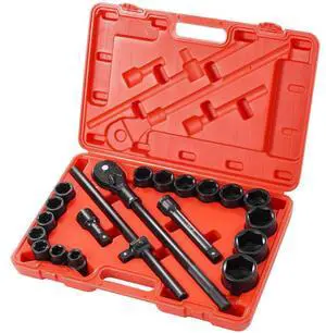 Impact Socket Set Impact Sockets 3/4 Inches 21 Piece 3/4 Inches to 2 Inches SAE