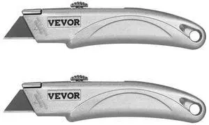 VEVOR Utility Knife Retractable Box Cutter with SK5 Sharp Blades Quick Change