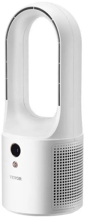 VEVOR Portable Desk Bladeless Fan 12.99" 6-Speed Quiet Table Fan for Bedroom & Office