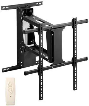 VEVOR Motorized TV Wall Mount, 32-65 in Electric Fireplace TV Wall Mount Black