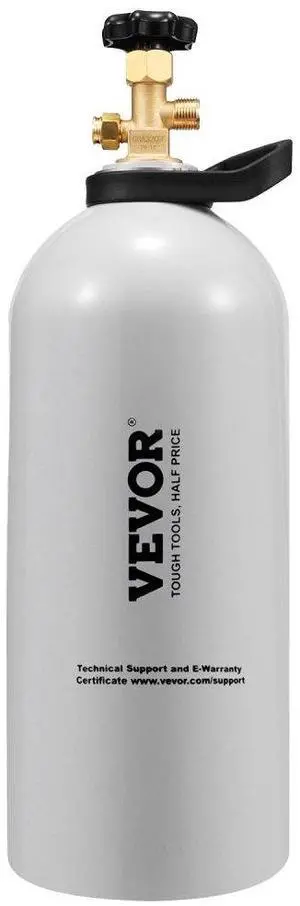 VEVOR CO2 Tank 10 lbs New Aluminum Alloy Gas Cylinder with CGA320 Valve DOT Approved