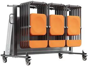 VEVOR Folding Chair Rack Cart for 42 Chairs or 12 Tables of 400 LBS with Wheels