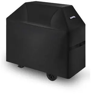 VEVOR Grill Cover, 58 inch BBQ Covers for Outdoor Grills, Waterproof, Fade Resistant, Weather Resistant Heavy Duty 600D Polyester, Easy On/Off, with Hook-and-Loop Straps, Black
