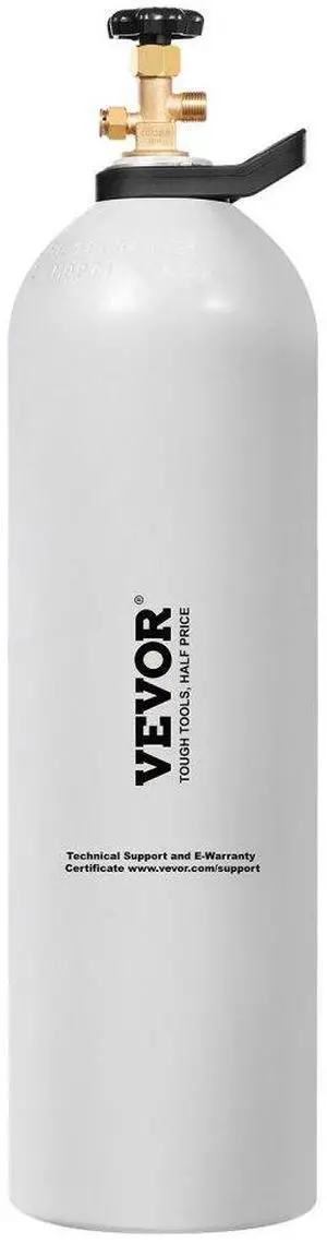 VEVOR CO2 Tank 15 lbs New Aluminum Alloy Gas Cylinder with CGA320 Valve DOT Approved