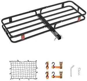 VEVOR 500 lbs Hitch Cargo Carrier Folding Hitch Cargo Carrier with Cargo Net