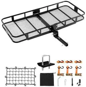 VEVOR 500 lbs Hitch Cargo Carrier Folding Hitch Cargo Carrier for 2" Receiver