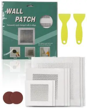 VEVOR 16PCS Drywall Repair Kit 4/6/8-inch Self-Adhesive Dry Wall Repair Patch Kit