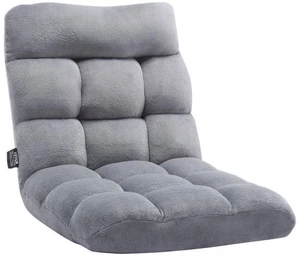 VEVOR Floor Chair, Recycled Foam Folding Sofa Chair with 14 Adjustable Positions, Multifunctional Floor Chair with Back Support Ideal for Sleeping Reading, Floor Gaming Chair for Living Room, Gray VEVOR Floor Chair, Recycled Foam Folding Sofa Chair with 14 Adjustable Positions, Multifunctional Floor Chair with Back Support Ideal for Sleeping Reading, Floor Gaming Chair for Living Room, Gray