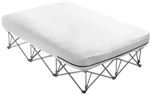 VEVOR Air Mattress with Frame & Pump 2 Person Blow Up Camping Mattress 600lbs