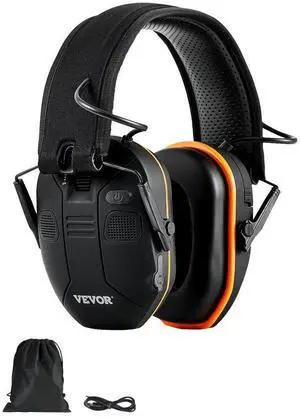 VEVOR Safety Earmuffs Bluetooth Hearing Protection Ear Muffs Noise Reduction NRR23dB