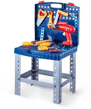 VEVOR Kids Workbench 56 pcs Tool Bench with Realistic Tools and Electric Drill VEVOR Kids Workbench 56 pcs Tool Bench with Realistic Tools and Electric Drill