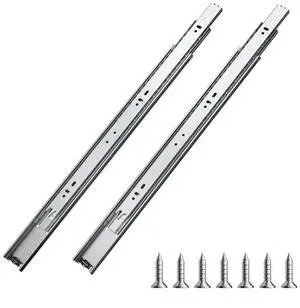 VEVOR Drawer Cabinet Slides Side Mount 18 inch 10 Pairs 100 LB Load Replacement