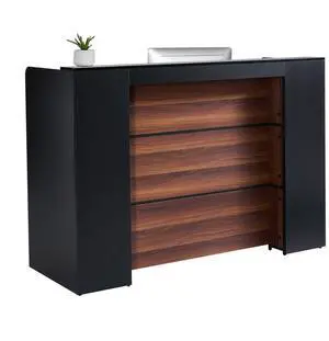 VEVOR Reception Desk Rectangular Front Counter Table 62.99 in Salon Office Table