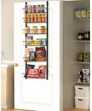VEVOR 6-Tier Over the Door Pantry Organizer Hanging Storage Rack Adjustable Kitchen