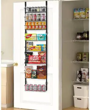 VEVOR 8-Tier Over the Door Pantry Organizer Hanging Storage Rack Adjustable Kitchen
