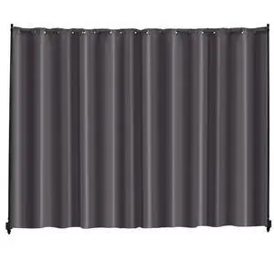 VEVOR Room Divider, Portable Panel Room Divider with Wheels Curtain Divider Stand, Freestanding Room Divider Privacy Screen for Office, Bedroom, Dining Room, Study