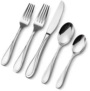 VEVOR 65-Piece Silverware Set Stainless Steel Cutlery Flatware Utensil Kitchen for 12