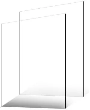 VEVOR Plexiglass Acrylic Sheet, 2-Pack Plastic Sheets, 24 x 36 Inch 1/4 Inch Thick Clear Plastic Cast Transparent Glass for Crafting Projects, Replacement Picture Frame Glass, DIY Display, Easy to Cut
