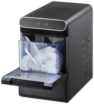 VEVOR Countertop Nugget Ice Maker 37Lbs/24H Self-Cleaning with Scoop Basket Home Bar
