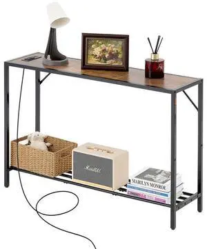 VEVOR Narrow Console Sofa Table Couch Table 41.7 in for Entryway & Living Room