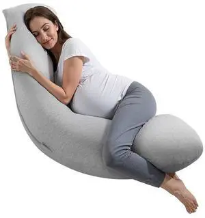 VEVOR Pregnancy Pillows L-Shaped Maternity Pillow for Pregnant Women Soft & Breathable