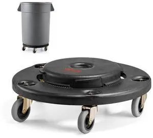 VEVOR Round Trash Can Dolly Fit 20, 32, 44, 55 Gal Garbage Container 500lbs Heavy Duty
