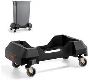 Slim Trash Can Dolly with Wheel Fit 16/23 Gal Container Bin 200lbs Heavy Duty