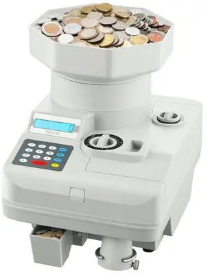 VEVOR Coin Counter Professional Coin Sorter LED Display Holds up to 11000 Coins