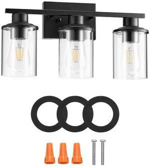 VEVOR 3-Light Bathroom Light Fixtures Modern Vanity Light Lamp Fixtures over Mirror