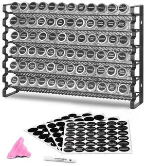 VEVOR Spice Rack Organizer for Cabinet Seasoning Storage Set Wall Mounted 4 Pack