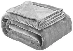 VEVOR Queen Size Blanket 90 x 90 inches Lightweight Throw Blanket for Bed Grey