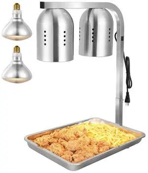 Commercial Food Heat Lamp with 500W Bulbs for Food Restaurant Kitchen Buffet
