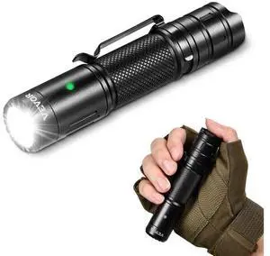 VEVOR Rechargeable Flashlight High Lumens LED Flashlight with 6 Modes IP66 Waterproof