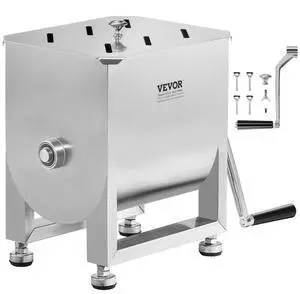 Manual Meat Mixer 15L Fixed Tank Mixing Max 15LB for Meat Sausage Mixer Machine