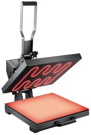 VEVOR Heat Press Machine 15 x 15 inch Sublimation Printer Transfer for DIY T-shirt