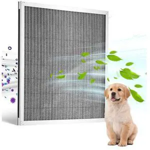 VEVOR 20x20x1 Aluminum Electrostatic Air Filter MERV 8 Actual 19.75x19.75x0.82