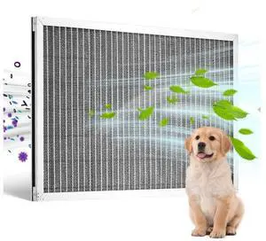 VEVOR 16x25x1 Aluminum Electrostatic Air Filter MERV 8 Actual 15.5x24.65x0.82