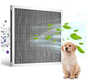 VEVOR 16x20x1 Aluminum Electrostatic Air Filter MERV 8 Actual 15.5x19.75x0.82