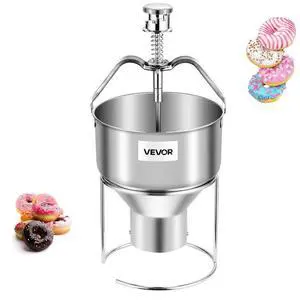 VEVOR Donut Depositor Manual Doughnut Dropper Hopper Stainless Steel Batter Dispenser