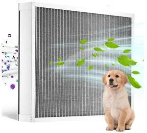 VEVOR 20x25x4 Aluminum Electrostatic Air Filter MERV 8 Actual 19.37x24.37x3.58
