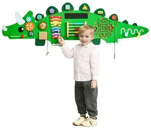 Dinosaur Activity Wall Busy Board Panels 11 Activities Sensory Wall Panel