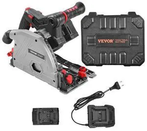 VEVOR Cordless Track Saw 5-1/2 in Plunge-Cut Circular Saw Kit 20V Battery (Tool Only)