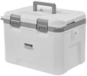 VEVOR Portable Cooler, 21 QT Hard Cooler with Ice Retention, Heavy-Duty Handles and Strap, Lightweight Rigid Material Insulated Portable Cooler, Suitable for Family Picnics and Short Trips