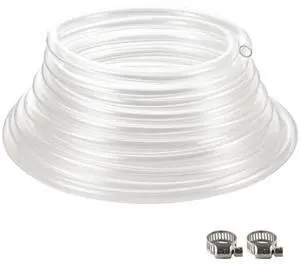 VEVOR Clear Vinyl Tubing 3/8" ID x 1/2" OD 50FT Plastic PVC Tubing Flexible Hose