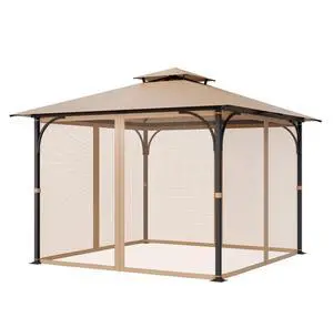 Replacement Mesh Gazebo Netting Screen for 10x10x 7 ft Outdoor Patio, Net Only
